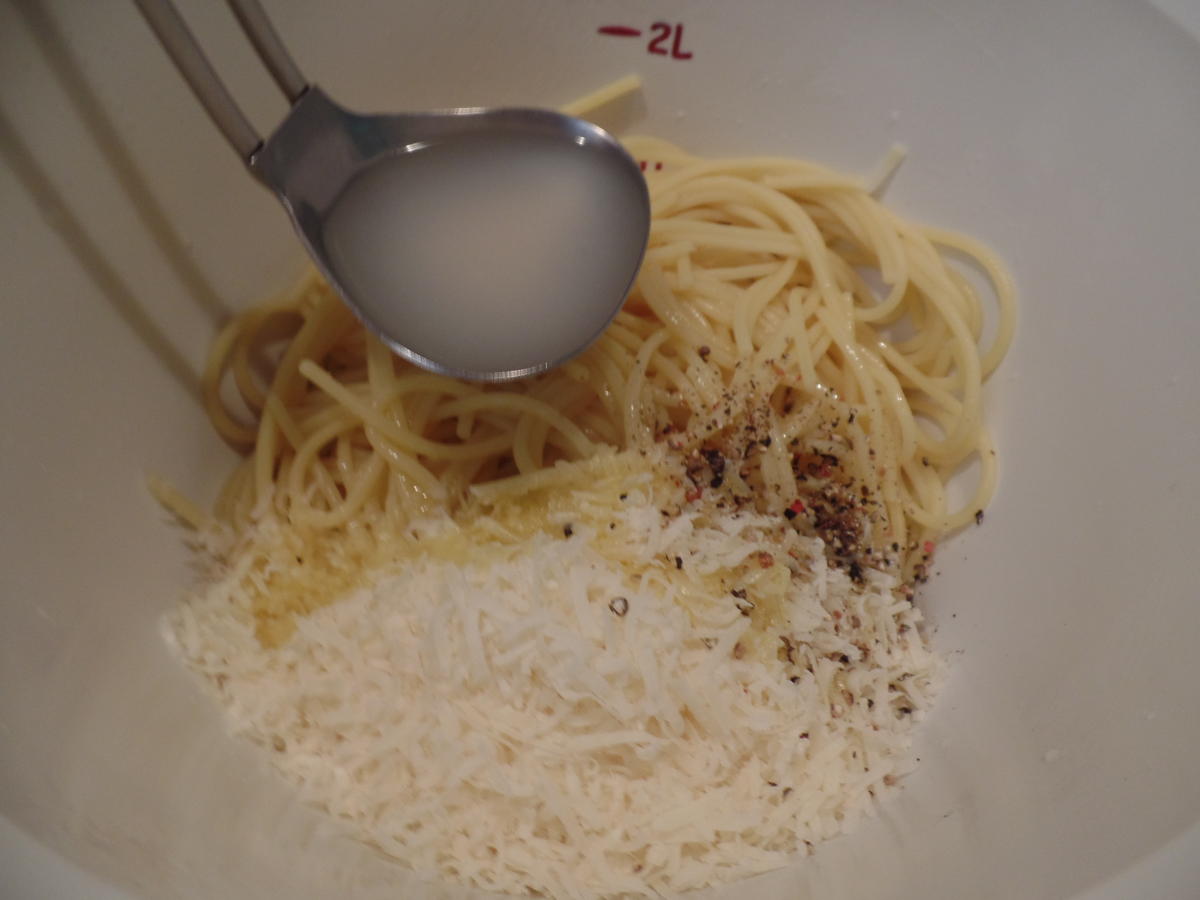 Spaghetti  mit Parmesan - Rezept - Bild Nr. 14553