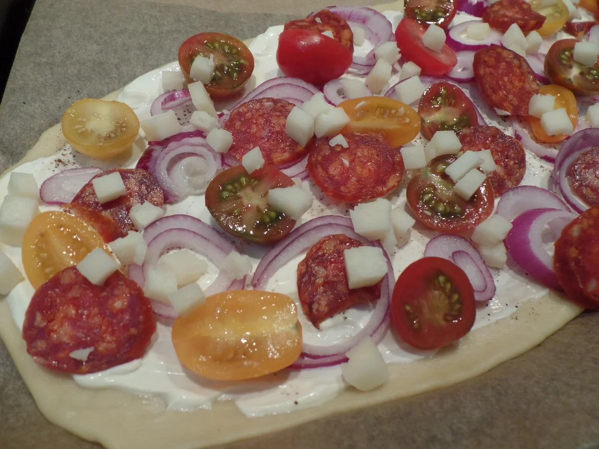 Flammkuchen Spanisch-Style - Rezept - Bild Nr. 14558