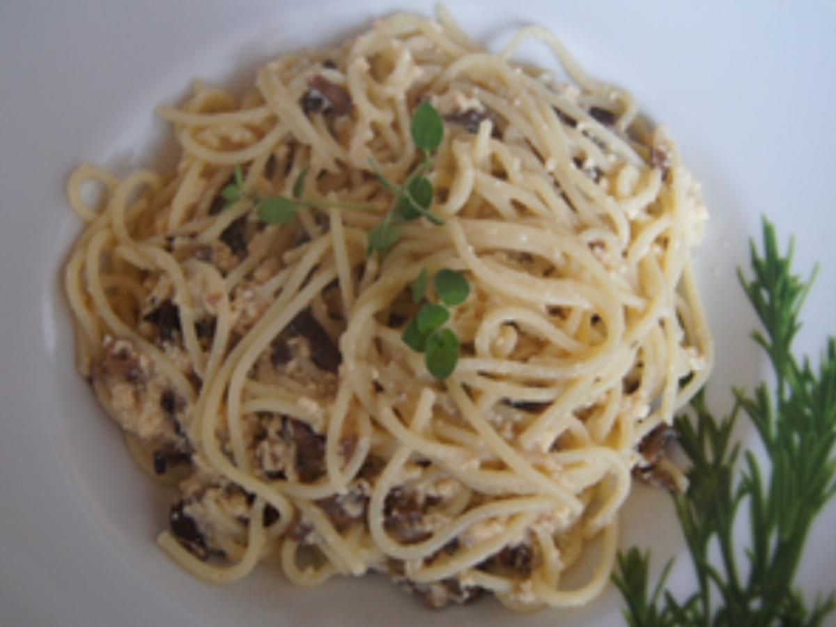 Spaghetti mit Steinpilz Carbonara - Rezept - Bild Nr. 14562
