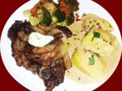 Rezept: Entrecôte mit Pfeffer-Cognac-Soße- kulinarische Weltreise Bild Nr. 14549 Entrecôte mit Pfeffer-Cognac-Soße- kulinarische Weltreise - Rezept - Bild Nr. 14549