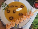 Rezept: Möhren-Mango-Suppe mit Garnelenspieß Bild Nr. 2 Möhren-Mango-Suppe mit Garnelenspieß - Rezept - Bild Nr. 2