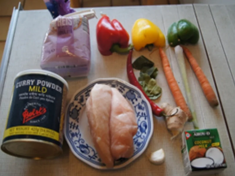 Hähnchenbrustfiletcurry mit Basmatireis - Rezept - Bild Nr. 14571