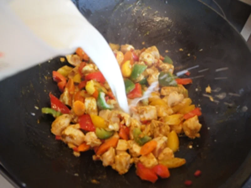 Hähnchenbrustfiletcurry mit Basmatireis - Rezept - Bild Nr. 14582