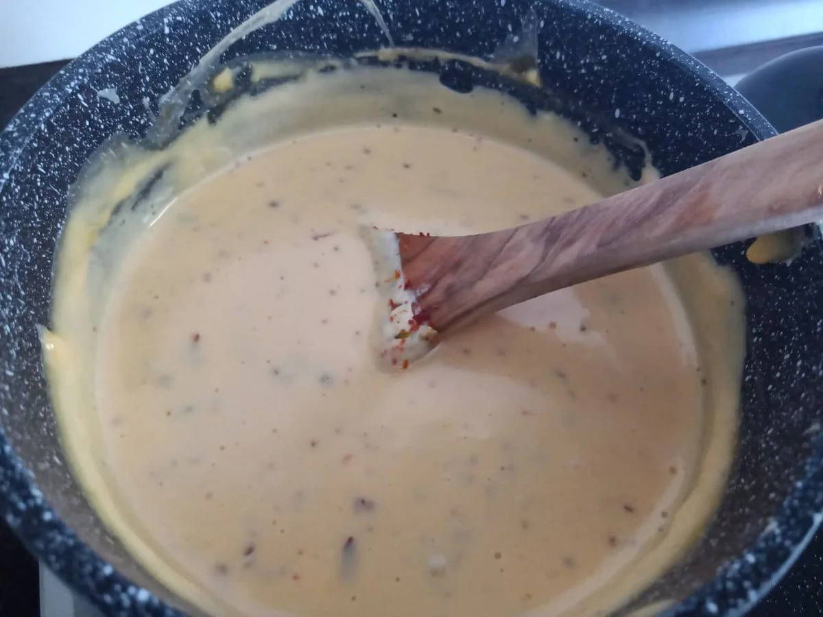 Rezept: Hähnchen Nuggets mit Brot Pommes an Chili Cheese Soße zur kochbar Challenge September 2021 Bild Nr. 14613 Hähnchen Nuggets mit Brot Pommes an Chili Cheese Soße zur kochbar Challenge September 2021 - Rezept - Bild Nr. 14613