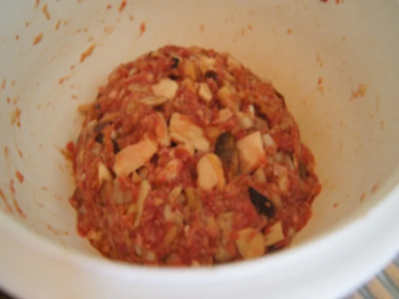 Steinpilz-Rinderhackfleisch-Buletten mit Zuckerschoten und Kartoffelstampf - Rezept - Bild Nr. 14599