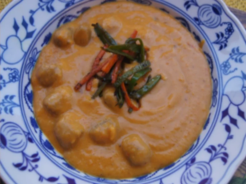 Kokos-Möhren-Suppe mit Einlage - Rezept - Bild Nr. 14611