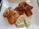 Fischstäbchen mit "Ballon-Kartoffel-Chips - Rezept - Bild Nr. 14596