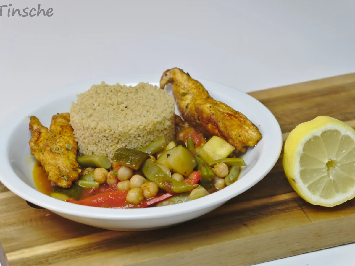 Hähnchen-Gemüse-Tajine aus der Tajine - Rezept - Bild Nr. 14617