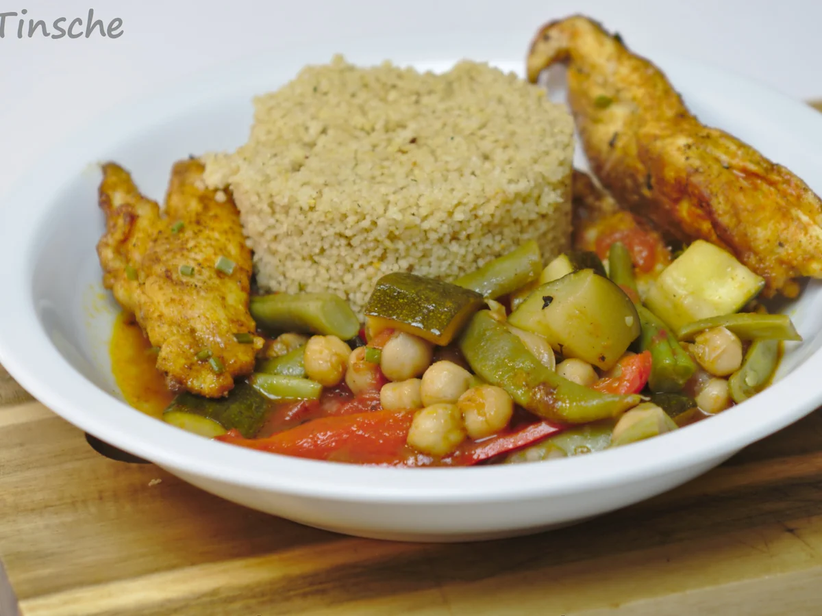 Hähnchen-Gemüse-Tajine aus der Tajine - Rezept - Bild Nr. 14618