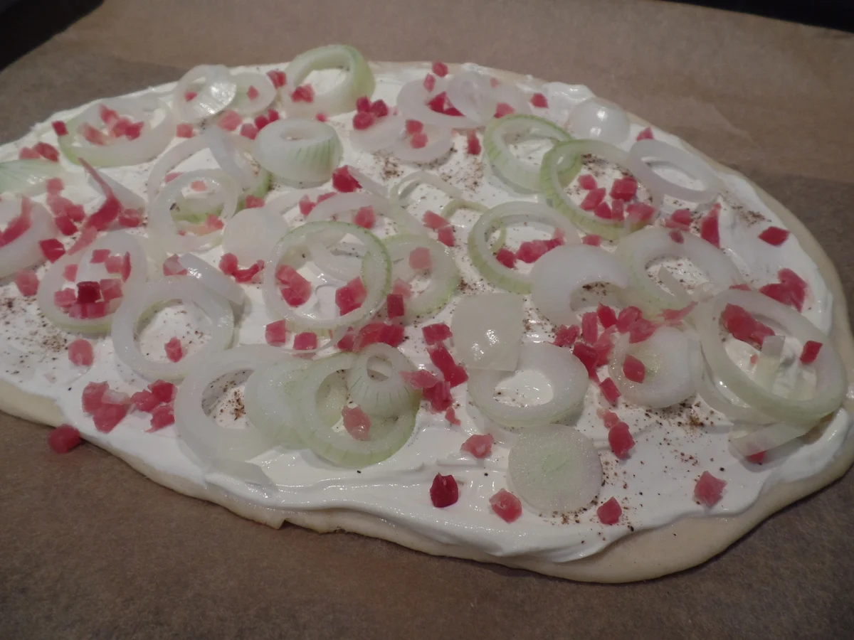 Rezept: Elsässer Flammkuchen Bild Nr. 14628 Elsässer Flammkuchen - Rezept - Bild Nr. 14628