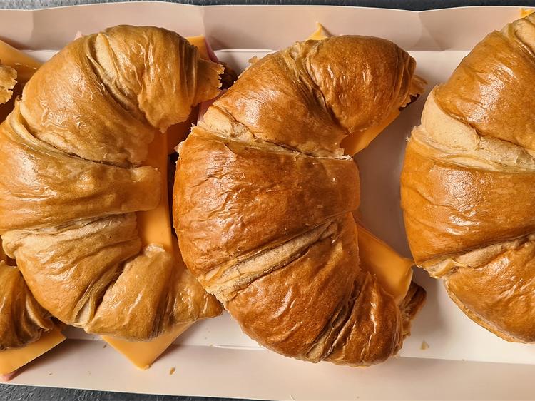 Schinken Käse Croissants Mcdonald art Rezept kochbar de