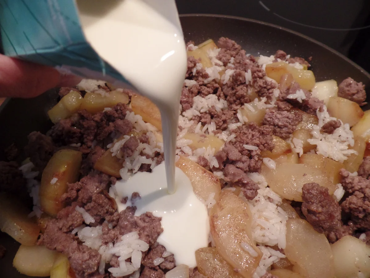 Rezept: Schmorgurken-Pfanne mit Hackfleisch und Reis Bild Nr. 14670 Schmorgurken-Pfanne mit Hackfleisch und Reis - Rezept - Bild Nr. 14670