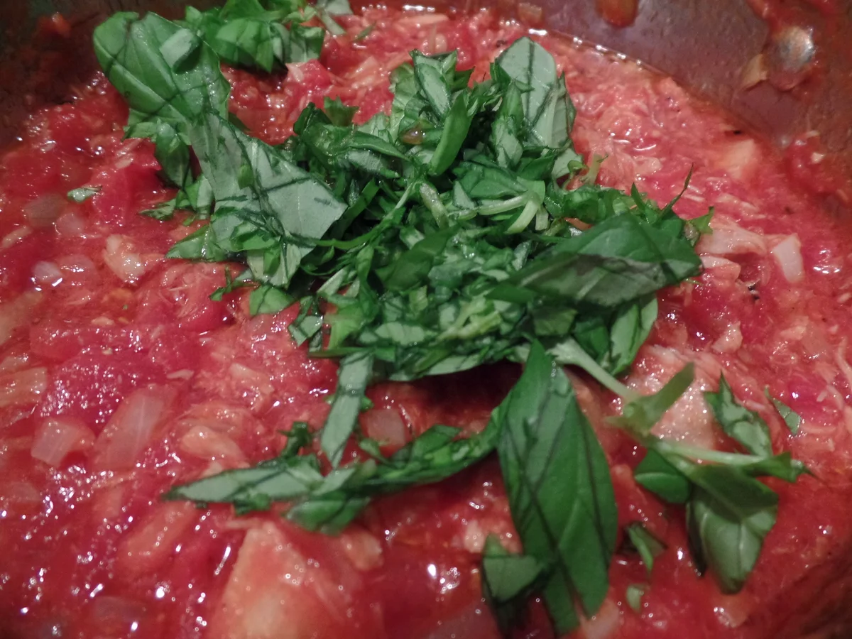 Tagliatelle mit Thunfisch-Tomatensauce - Rezept - Bild Nr. 14671