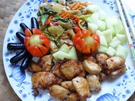 Würziges Hühnerfleisch mit Cap Cay und Melone - Rezept - Bild Nr. 14664