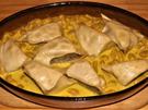 Maultaschen überbacken auf Bohnen-Frischkäse-Gemüse - Rezept - Bild Nr. 2