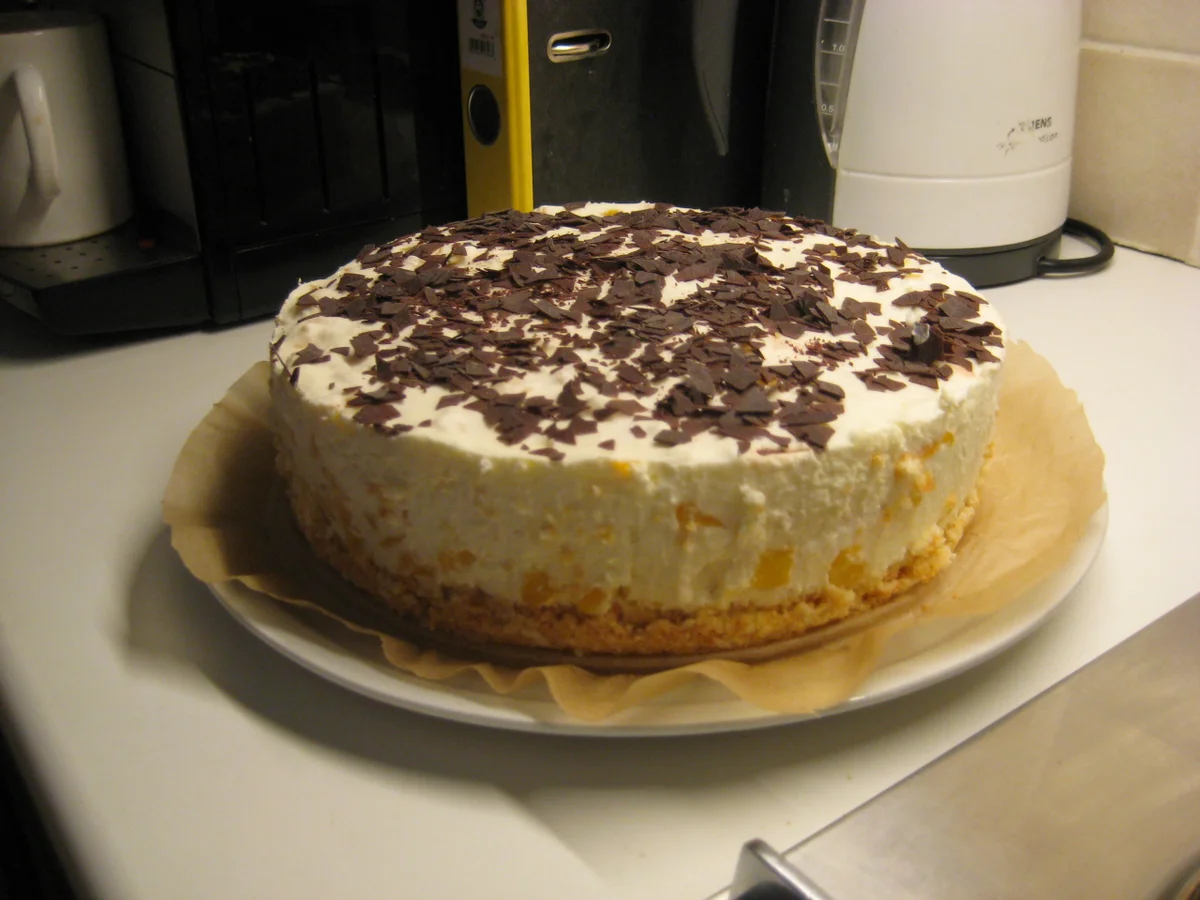 Quark-Pfirsich-Sahne Torte - Rezept - Bild Nr. 14671