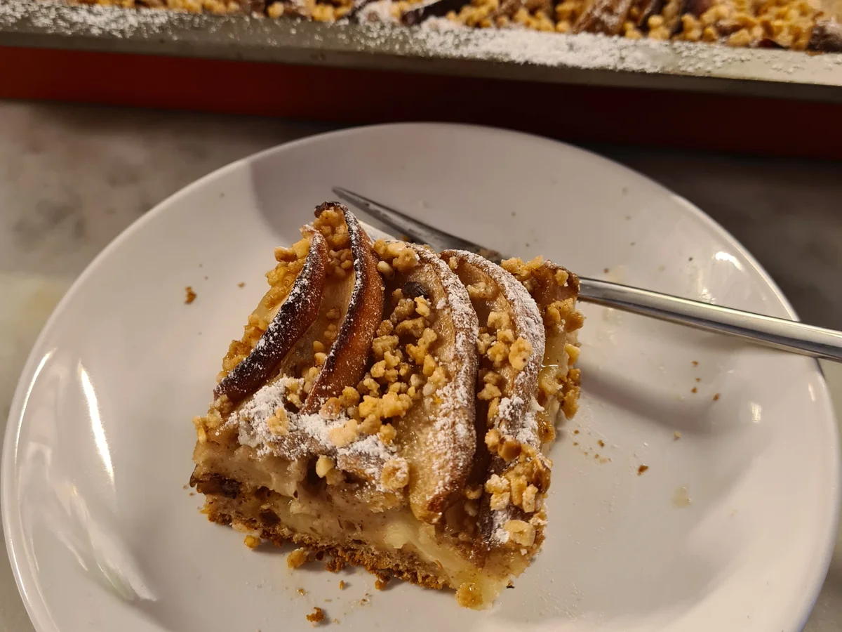 Veganer Apfel-Birnen-Kuchen - Rezept - Bild Nr. 14678