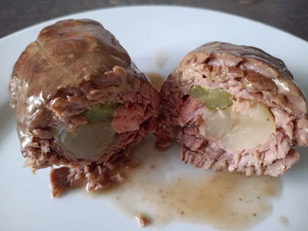 Rinder Rouladen in pfiffiger Rotwein Sauce - Rezept - Bild Nr. 14698