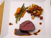 Rinderfilet mit Gemüse-Kartoffel-Trio auf Port-Jus - Rezept - Bild Nr. 3