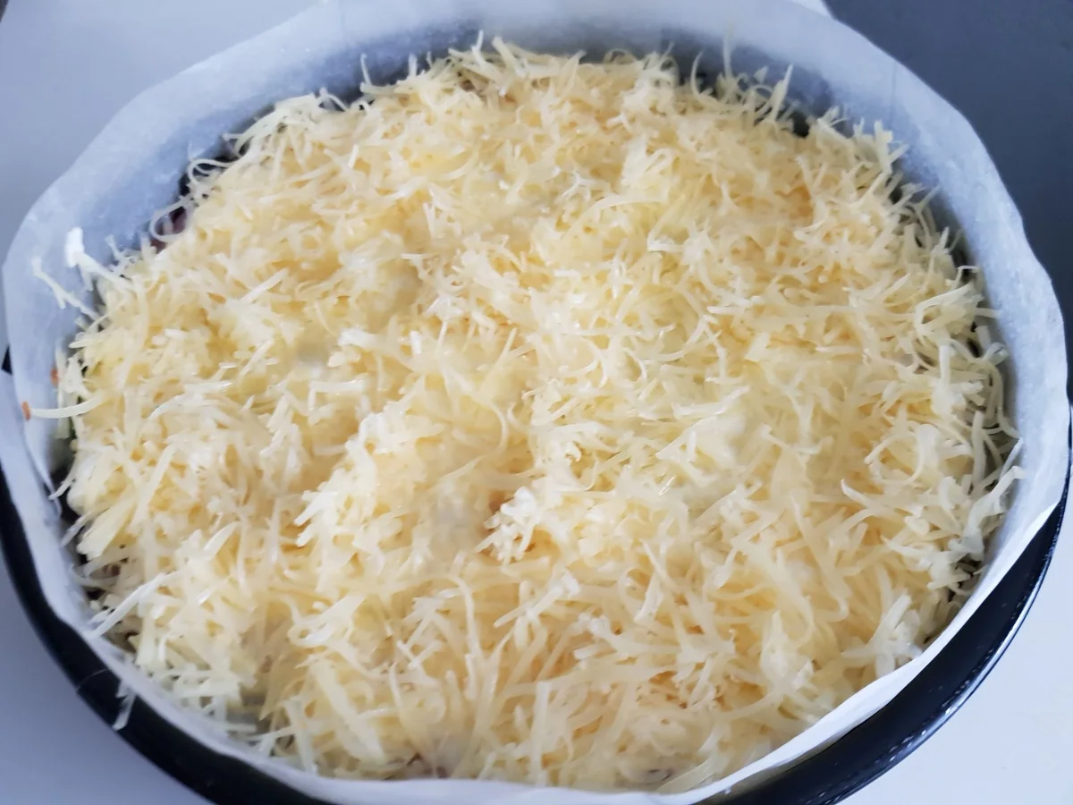 Rezept: Roesti-Torte mit Spinat und Salsiccia Bild Nr. 14684 Roesti-Torte mit Spinat und Salsiccia - Rezept - Bild Nr. 14684