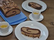 Noisette-Schoko-Biskuitrolle - Rezept - Bild Nr. 14683