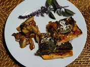 Pizza alla norma mit Steinpilzen - Rezept - Bild Nr. 14684