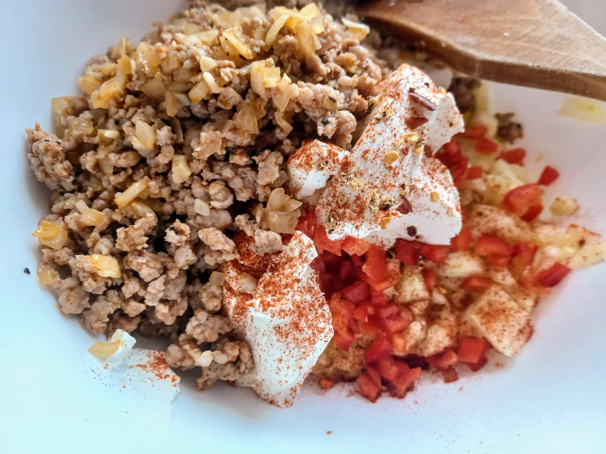 Zucchini mit Hackfleisch gefüllt - Rezept - Bild Nr. 14691