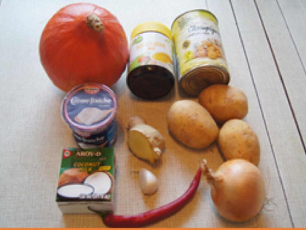 Pikant gewürzte Kürbissuppe mit Champignons - Rezept - kochbar.de Pikant gewürzte Kürbissuppe mit Champignons - Rezept - kochbar.de