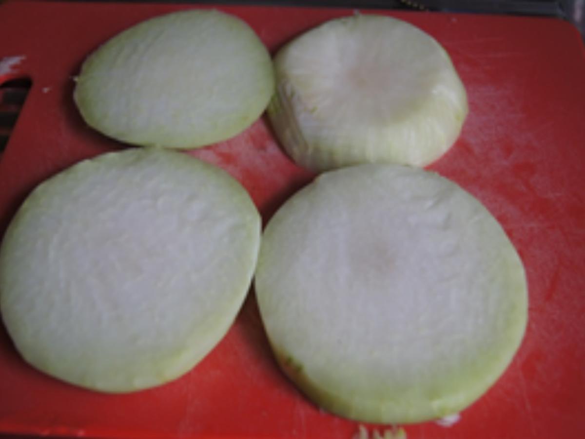 Kohlrabi-Schnitzel mit Sellerie-Kartoffel-Stampf - Rezept - Bild Nr. 14691