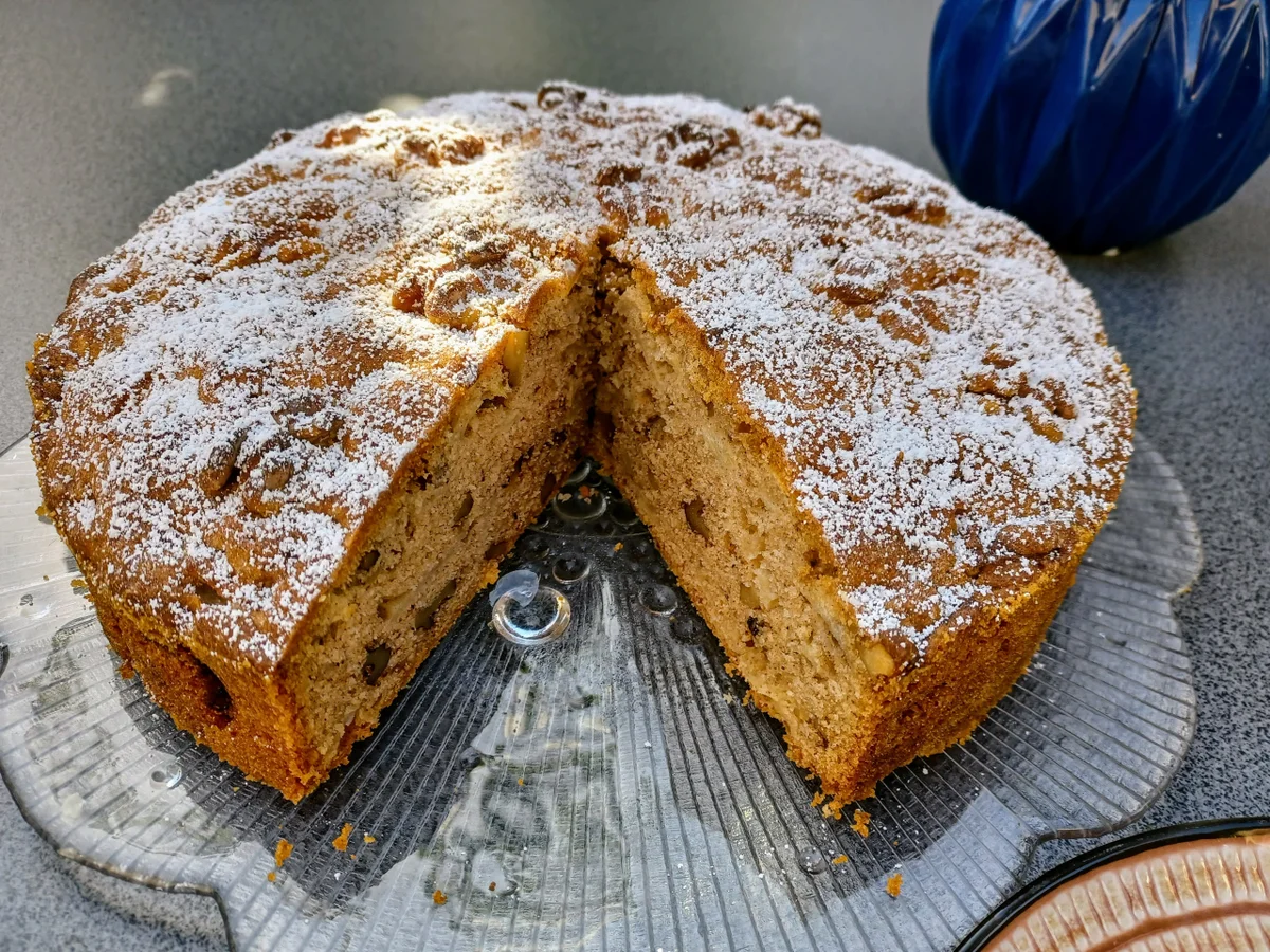 Rezept: Apfelkuchen mit Walnüssen Bild Nr. 14690 Apfelkuchen mit Walnüssen - Rezept - Bild Nr. 14690