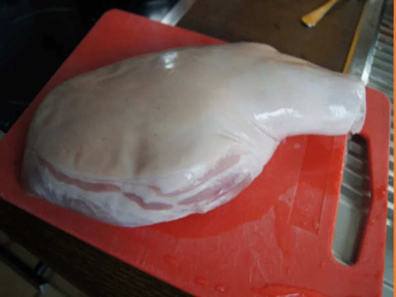 Spanferkel mit Sauce, Sauerkraut und Servietten Knödel - Rezept - Bild Nr. 4