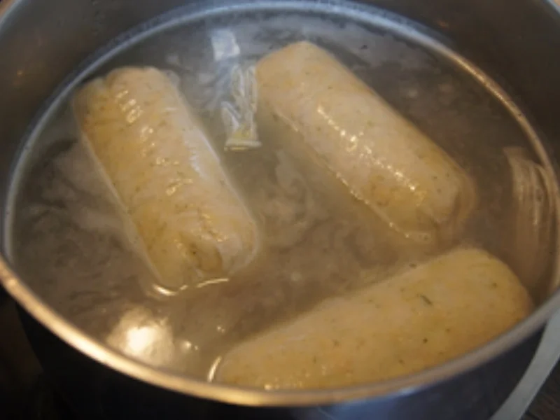 Spanferkel mit Sauce, Sauerkraut und Servietten Knödel - Rezept - Bild Nr. 15