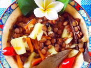 Süß-sauer-scharfe Linsen -- miju-miju manis dan pedas - Rezept - Bild Nr. 14689