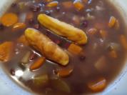 Jamaikanische Rote-Bohnen-Suppe mit gebratenen Dumplings - Rezept - Bild Nr. 14788