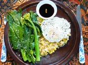 Mandarin Blütenreis mit Kailan und Ei - Rezept - Bild Nr. 14689