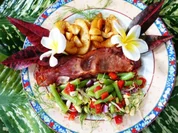 Grüner Bohnen-Salat mit Birnen und Speck - Rezept - Bild Nr. 14689