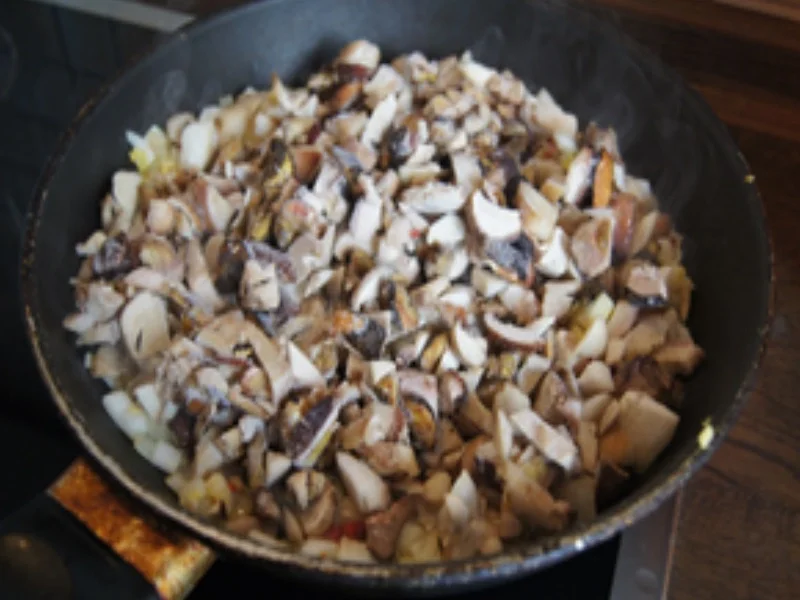 Herzhafte Steinpilzpfanne mit Servietten Knödeln - Rezept - Bild Nr. 14706