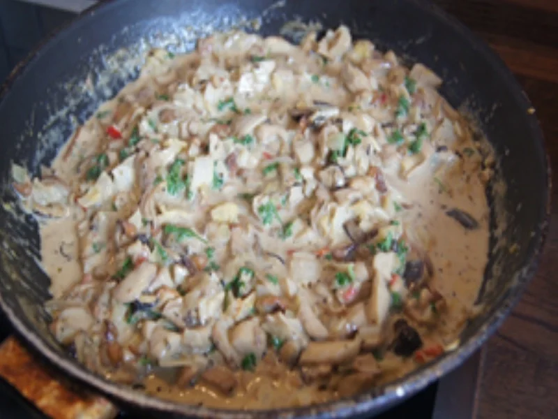 Herzhafte Steinpilzpfanne mit Servietten Knödeln - Rezept - Bild Nr. 14710