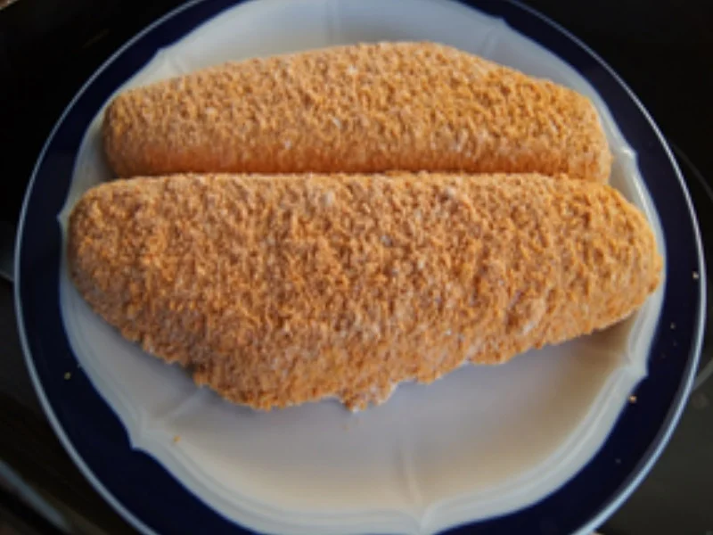 Seelachsfilet paniert in knuspriger Panade mit Zucchini Spaghetti - Rezept - Bild Nr. 14700