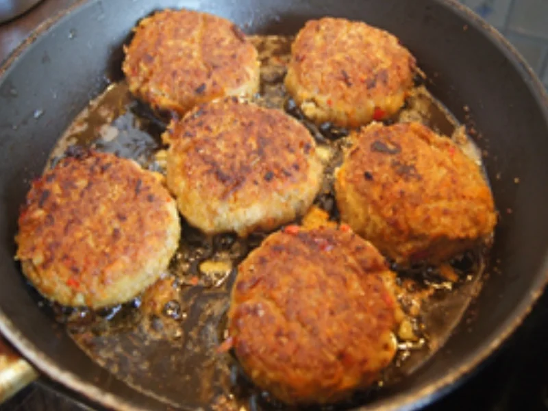 Frittierter Blumenkohl im Bierteig mit Möhrenbuletten und Kartoffelstampf - Rezept - Bild Nr. 14712