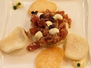 Thunfisch Tatar mit Wasabimayonnaise und Krabbenchips - Rezept - Bild Nr. 14699