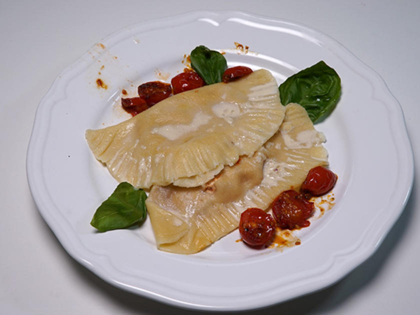 Ravioli gefüllt mit Ziegenfrischkäse und Ricotta - von Das perfekte Dinner