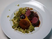 Rehrücken in Jus mit Pommes Williams - Rezept - Bild Nr. 2