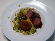 Rehrücken in Jus mit Pommes Williams - Rezept - Bild Nr. 2