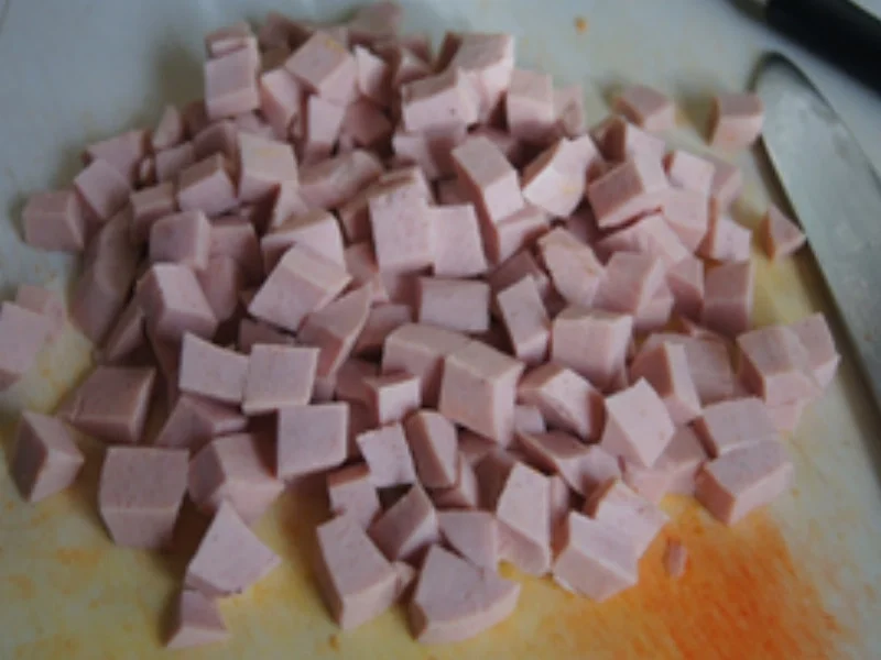 Gelbe Curry-Gemüse-Pfanne mit Fleischwust - Rezept - Bild Nr. 8