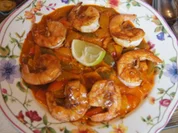 Riesen-Garnelen auf roten Curry-Paprika-Pfannengemüse - Rezept - Bild Nr. 2