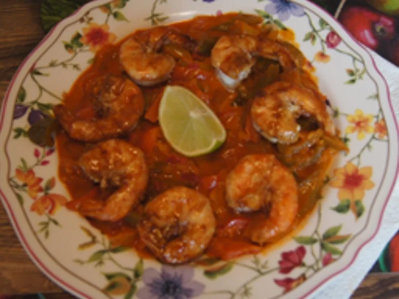 Riesen-Garnelen auf roten Curry-Paprika-Pfannengemüse - Rezept - Bild Nr. 20