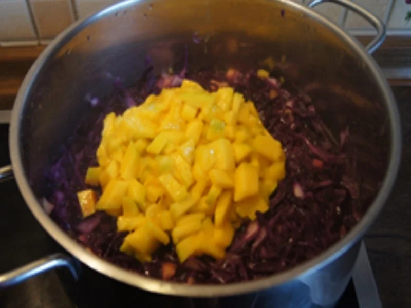 Rotkohl süß-sauer mit Mango - Rezept - Bild Nr. 14713