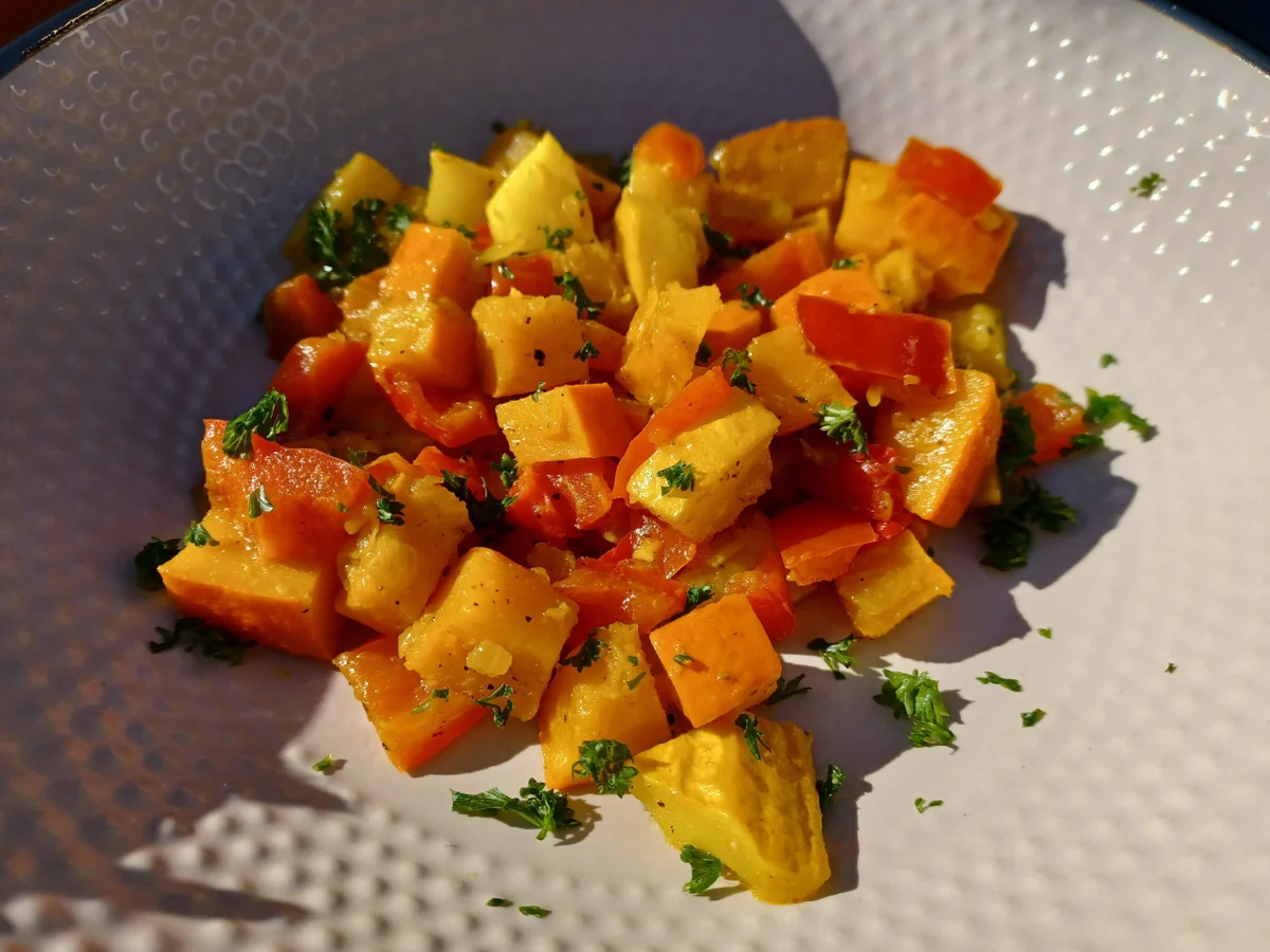 Buntes Kürbis - Zucchini - Gemüse zur kb Challenge Oktober 2021 - Rezept - Bild Nr. 14728