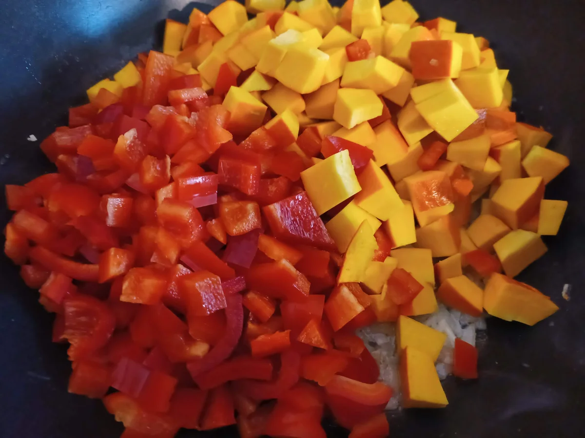 Buntes Kürbis - Zucchini - Gemüse zur kb Challenge Oktober 2021 - Rezept - Bild Nr. 14733